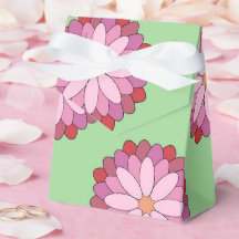 Pastel Pink Green Asian Medallion Floral