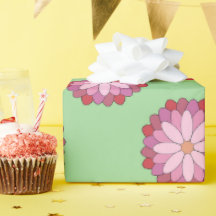 Pastel Pink Green Asian Medallion