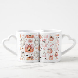 PASTEL PINK HALLOWEEN GHOSTS AND PUMPKINS LIEBESTASSEN