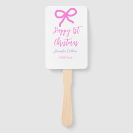 Pastel pink lila glücklich 1. Weihnachtsbogenname Fächer