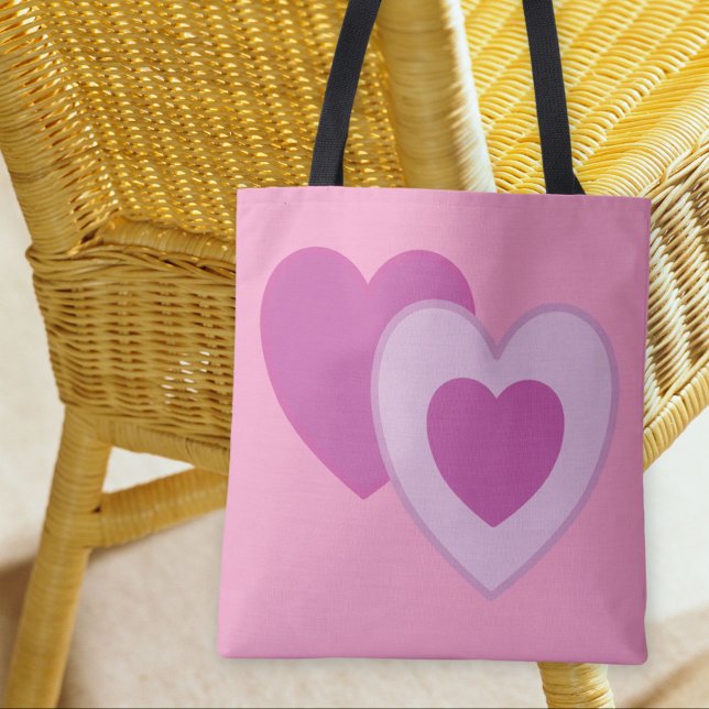 Pastel Pink Lila Hearts (Von Creator hochgeladen)