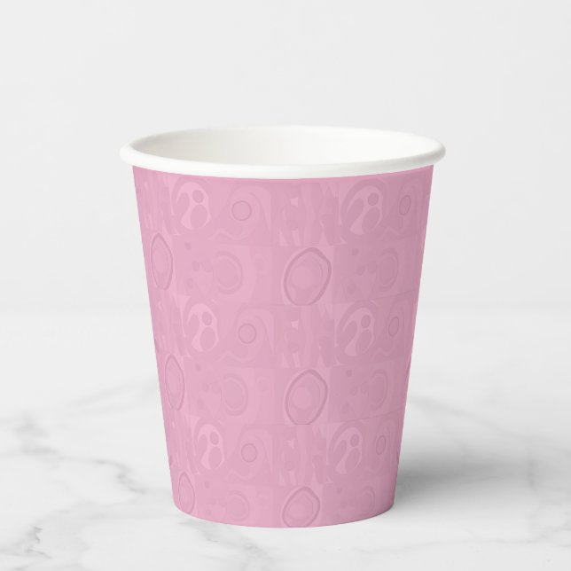 Pastel Pink Mother's Day Collection Pappbecher (Vorderseite)