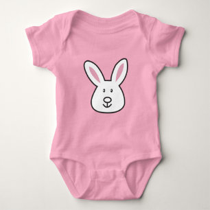Pastel Pink Niedlich Ostersonnige Illustration Baby Strampler