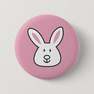 Pastel Pink Niedlich Ostersonnige Illustration Button
