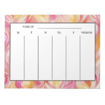 Pastel Pink Orange Week auf einen Blick