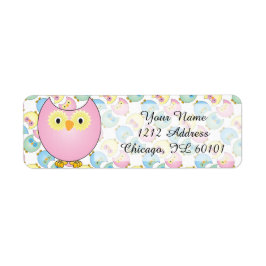 Pastel Pink Owl Baby Dusche Thema