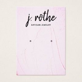 Pastel Pink Paint Earring Juwelier Display