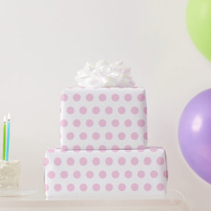 Pastel Pink Polka Dots Geschenkpapier