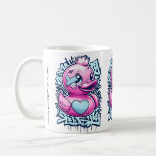 Pastel Pink Rubber Duck Tasse