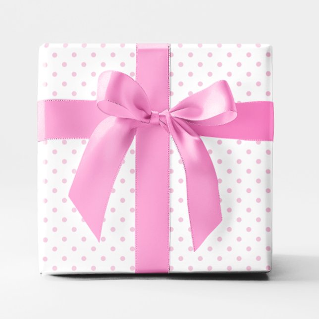 Pastel Pink Small Polka Dot Geschenkpapier (Pastel Pink Small Polka Dot Wrapping Paper)