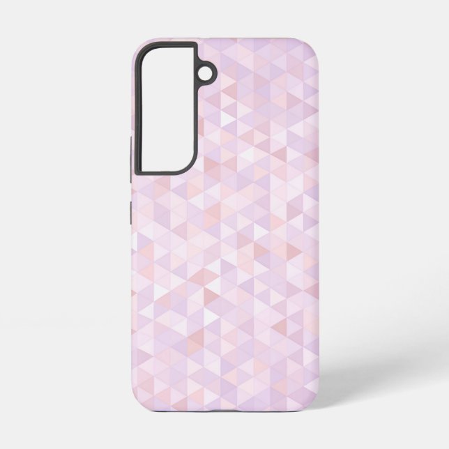 Pastel Pink Triangle Pattern Samsung Galaxy Hülle (Rückseite)
