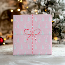 Pastel Pink Weihnachtsbaum Seidenpapier