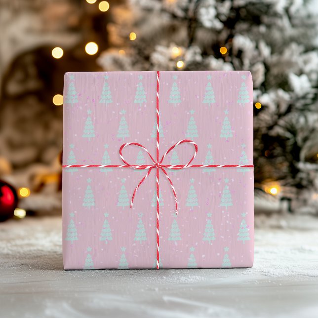 Pastel Pink Weihnachtsbaum Seidenpapier (Von Creator hochgeladen)