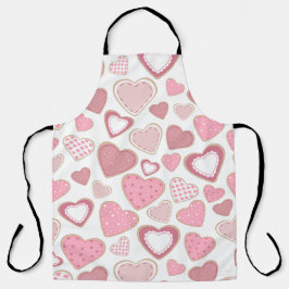 PASTEL PINK & WHITE VALENTINSTAG HERZEN SCHÜRZE