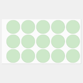 Pastel Pistachio Solid Color | Classic | elegant Etiketten