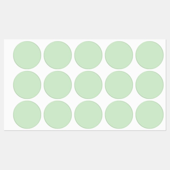 Pastel Pistachio Solid Color | Classic | elegant Etiketten (Blatt)