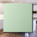 Pastel Pistachio Solid Color | Classic | elegant Fliese<br><div class="desc">Pastel Pistachio Solid Color | Classic | elegant | Trendy | Stilvoll | Geschenk</div>