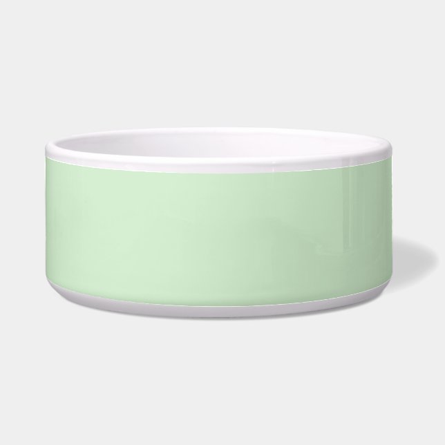 Pastel Pistachio Solid Color | Classic | elegant Napf (Vorderseite)