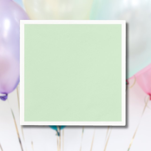 Pastel Pistachio Solid Color | Classic | elegant Serviette (Von Creator hochgeladen)