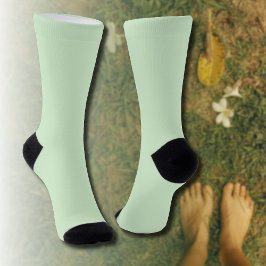 Pastel Pistachio Solid Color | Classic | elegant Socken