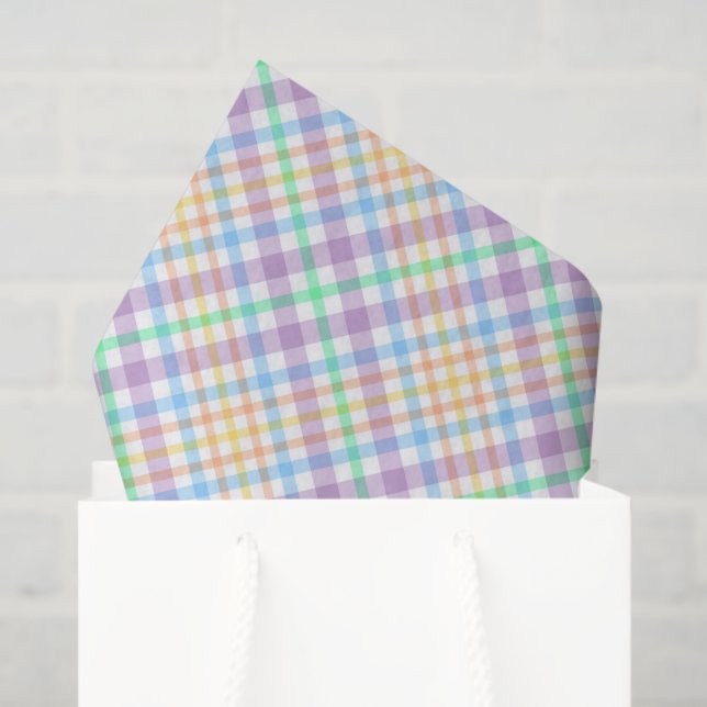 Pastel Plaid  Seidenpapier (Geschenktüte)