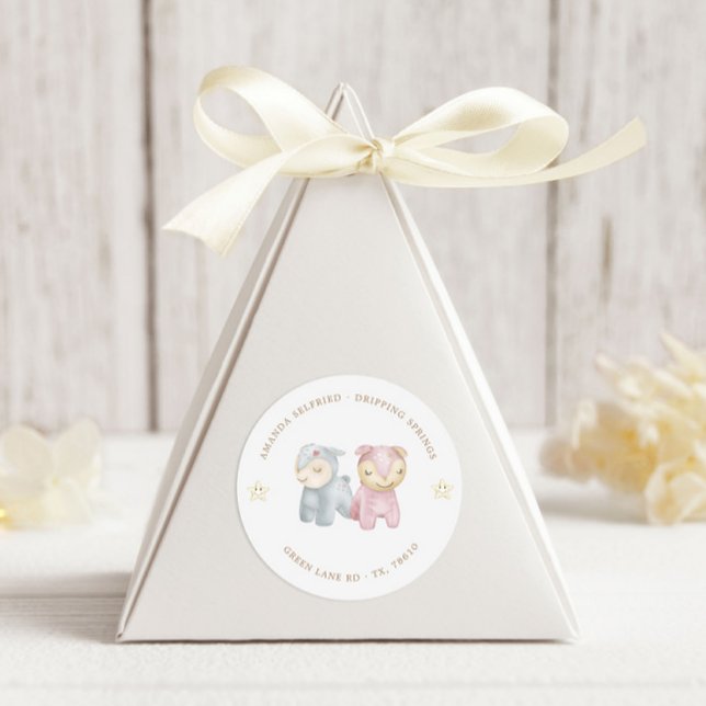 Pastel Plush Toys Kinderdusche Runder Aufkleber (Von Creator hochgeladen)