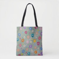 Pastel Poise Floral Totbeutel