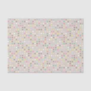 Pastel Polka Dot Babydusche Seidenpapier