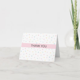 Pastel Polka Dot Danke Karte - Einfach danke