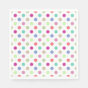 Pastel Polka Dot Serviette