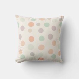 Pastel Polka Dot Throw Kissen