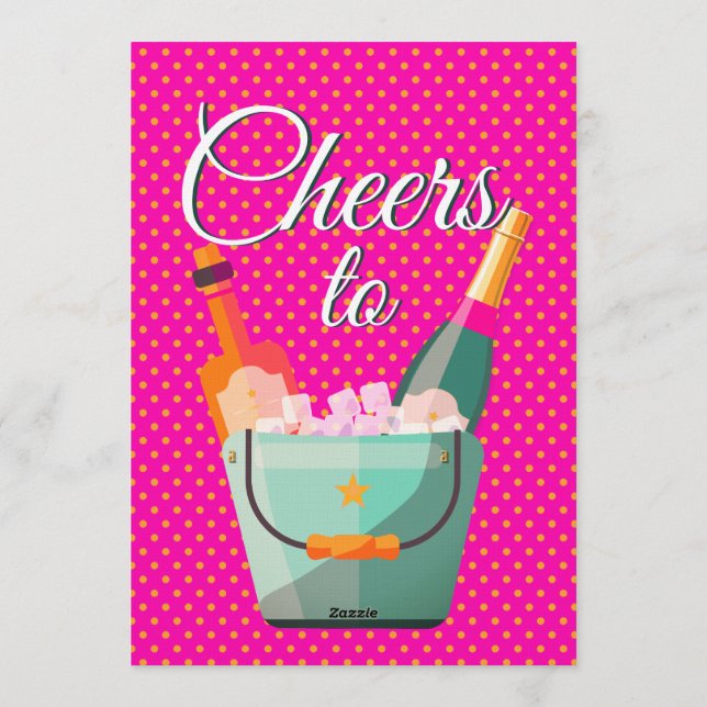 Pastel Polka Dots Birthday Party Einladung (Rückseite)