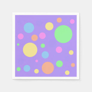 Pastel Polka Dots Serviette