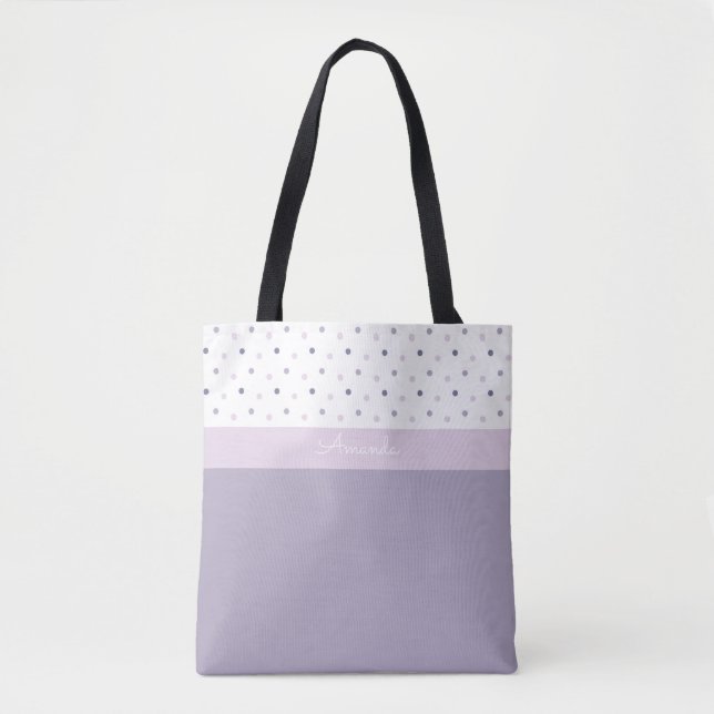 Pastel Polka Dots Tote Bag (Vorderseite)