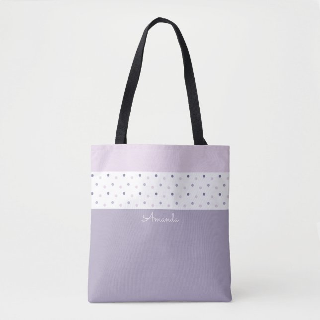 Pastel polka dots Tote Bag (Vorderseite)