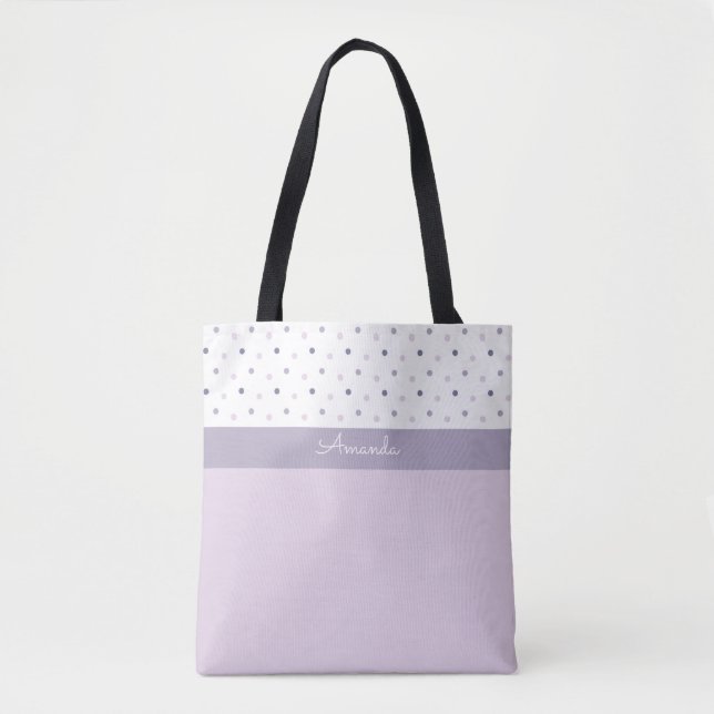 Pastel Polka Dots Tote Bag (Vorderseite)