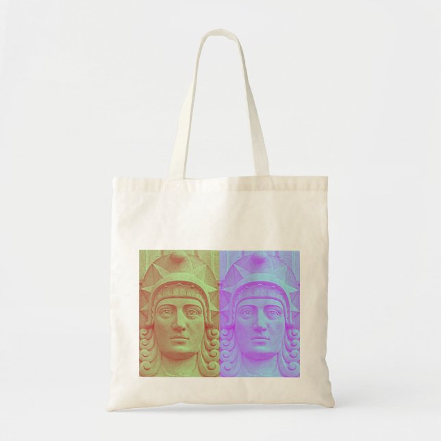 Pastel Pop Art Deco Tragetasche (Vorne)