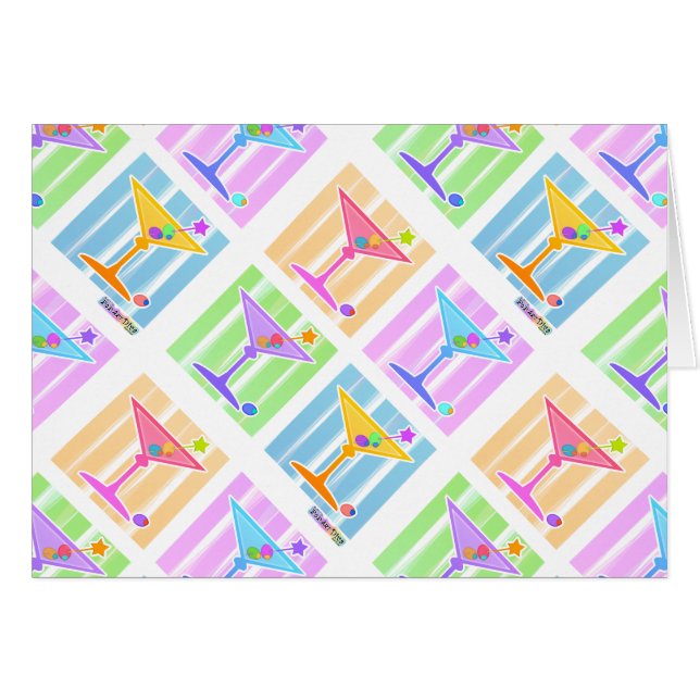 PASTEL POP ART MARTINIS (Vorderseite (Horizontal))