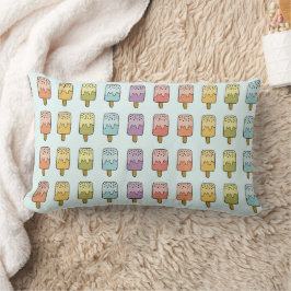 Pastel Popsicle Illustration Niedliche Kinderdekor Lendenkissen