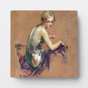 Pastel Portrait Fotoplatte