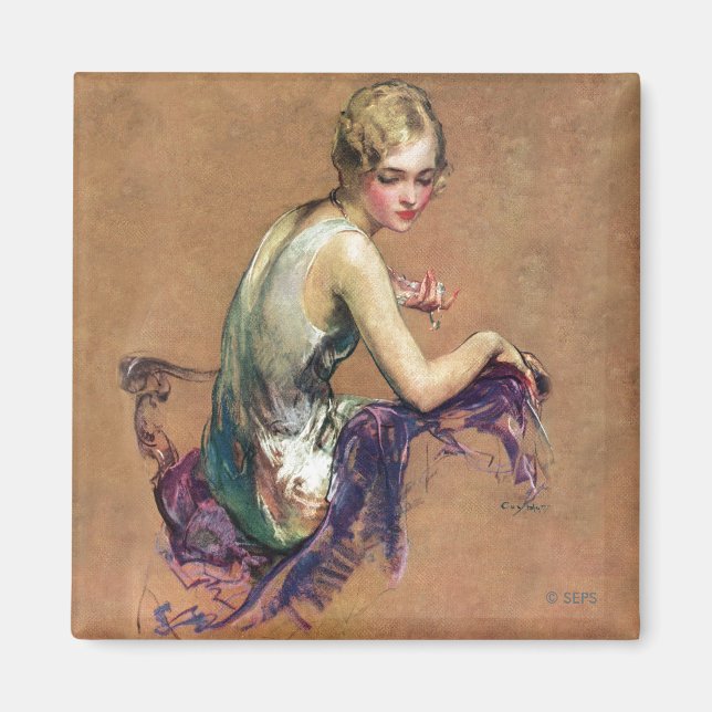 Pastel Portrait Magnet (Vorne)