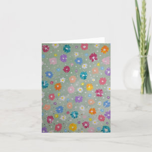 Pastel Posie Blank-Mitteilungskarten Dankeskarte