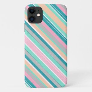 Pastel Positive Vibes Stripes iPhone 11 Fall Case-Mate iPhone Hülle