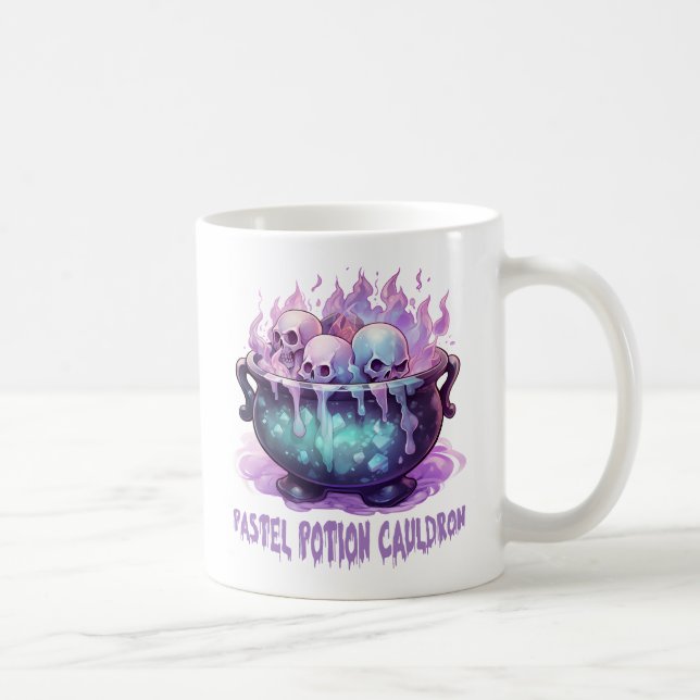 Pastel Potion Cauldron Kaffeetasse (Rechts)