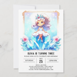 Pastel Princess Birthday Einladung