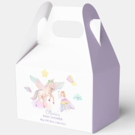 Pastel Princess Unicorn Kinderdusche Geschenkschachtel