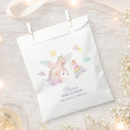 Pastel Princess Unicorn Kinderdusche Geschenktütchen