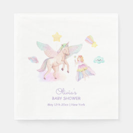 Pastel Princess Unicorn Kinderdusche Serviette
