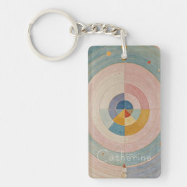 Pastel Prism: Rainbow Color Wheels Schlüsselanhänger