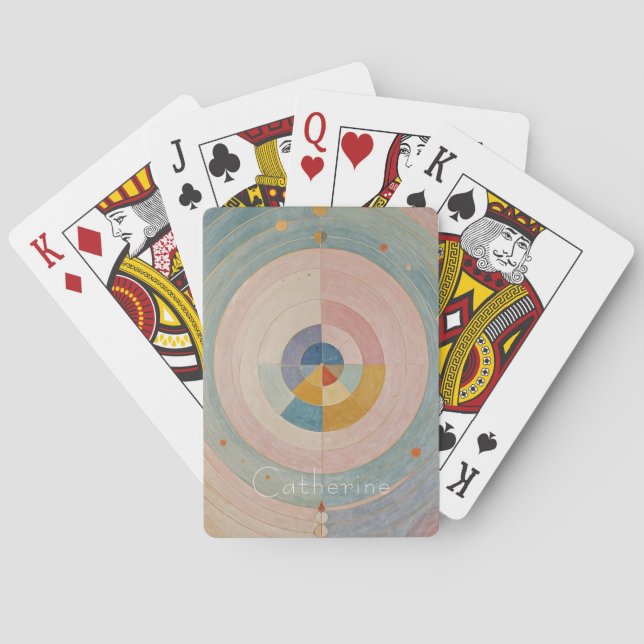 Pastel Prism: Rainbow Color Wheels Spielkarten (Rückseite)